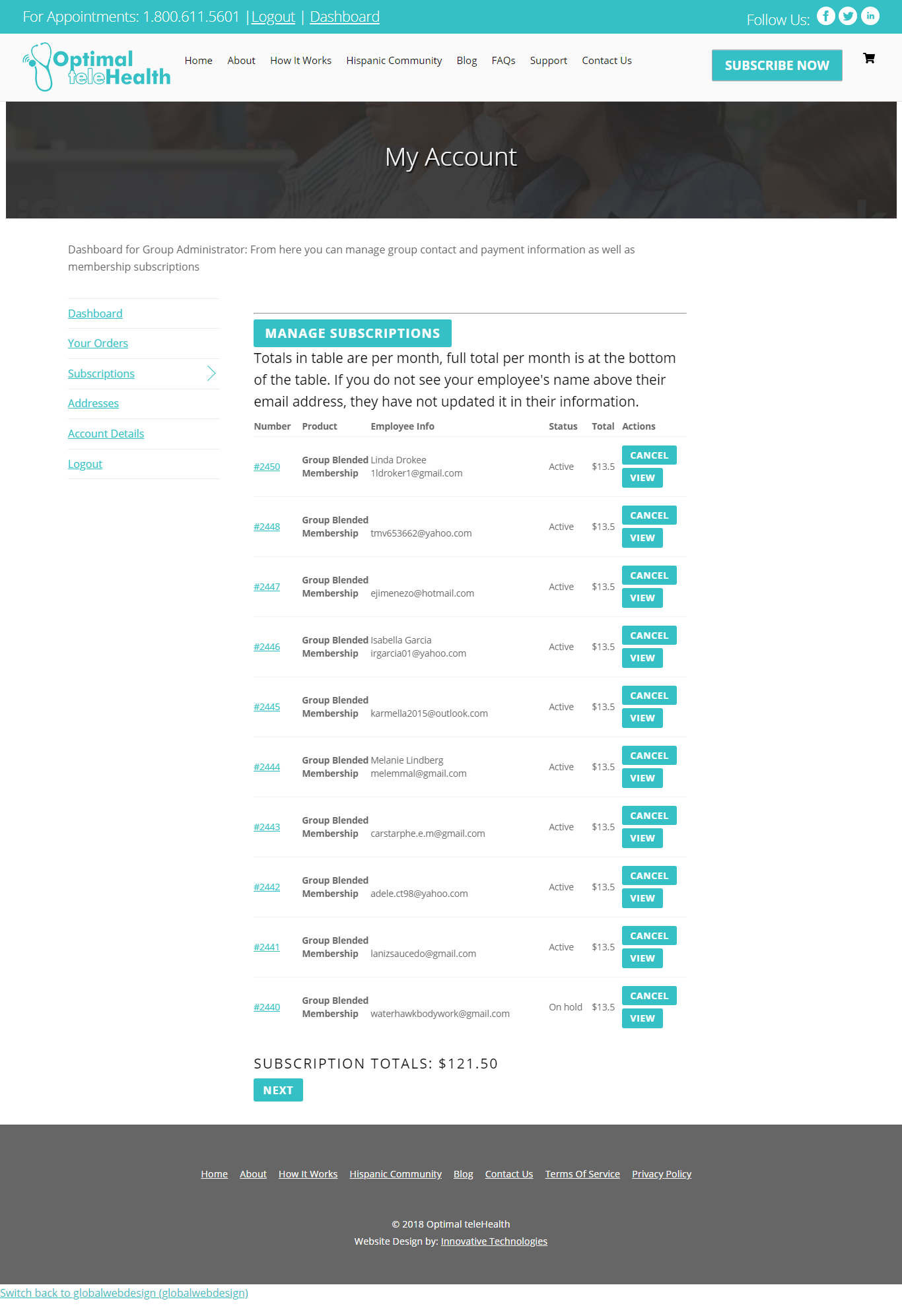 OTH-GroupManagerSubsDashboard OTH-GroupManagerSubsDashboard